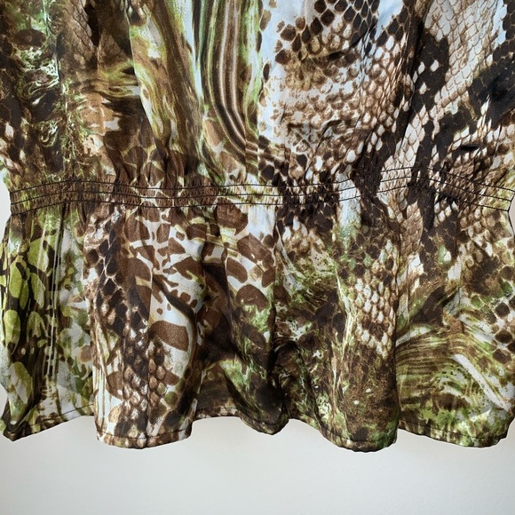 Chico’s | silky embellished neck drop waist top sz 1 (Medium) NWT - Picture 7 of 8